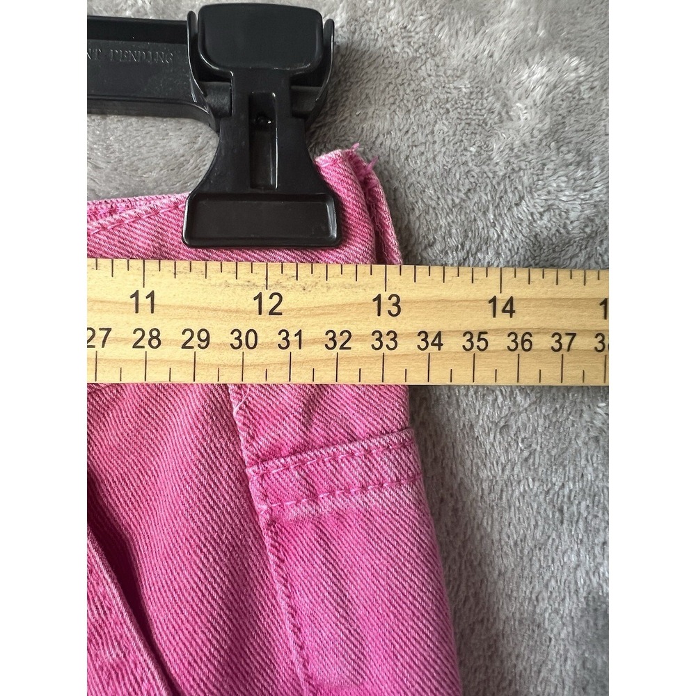 SHEIN jeans Teen pink Cargo 23x26 Girls 10-11 Year‎ rockabilly barbiecore - Picture 6 of 7